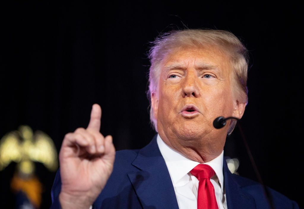 President Donald Trump speaks to supporters in Las Vegas Nevada