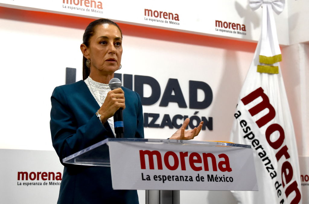 MEXICO-ELECTION-CANDIDATE-SHEINBAUM-PRESSER