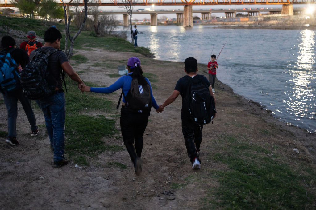 Migrants Attempt To Cross The Rio Grande to Reach the U.S