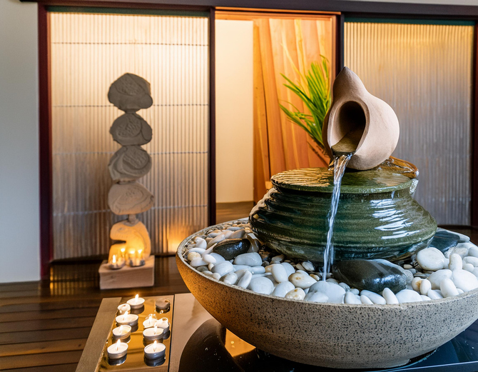 Zen water fountain