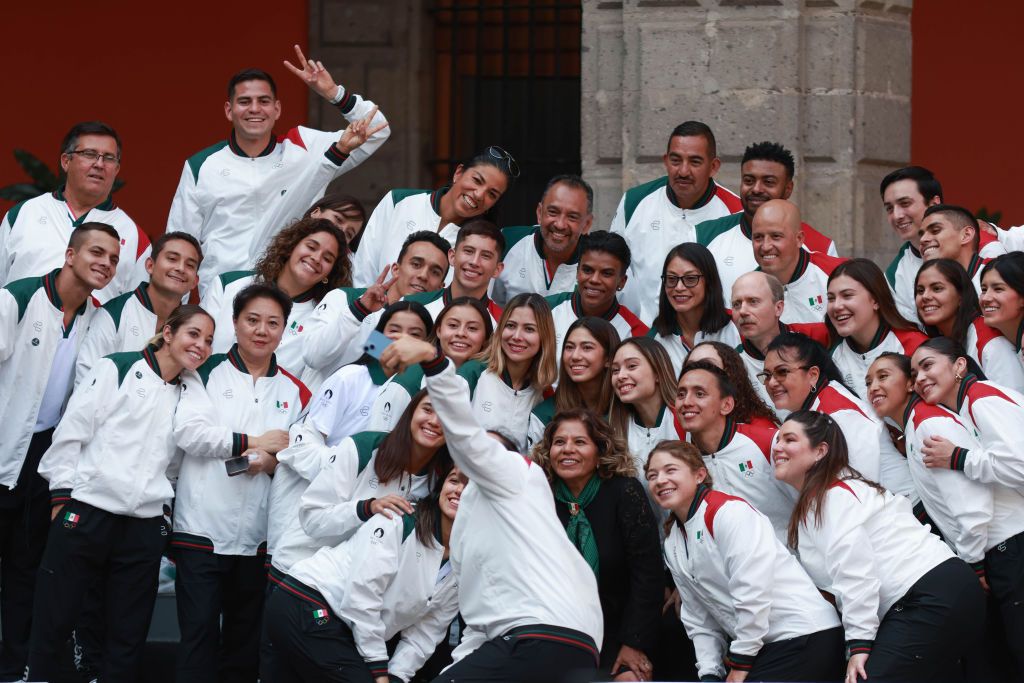Flag Ceremony with Mexican athletes that will participate in Olympic Games Paris 2024