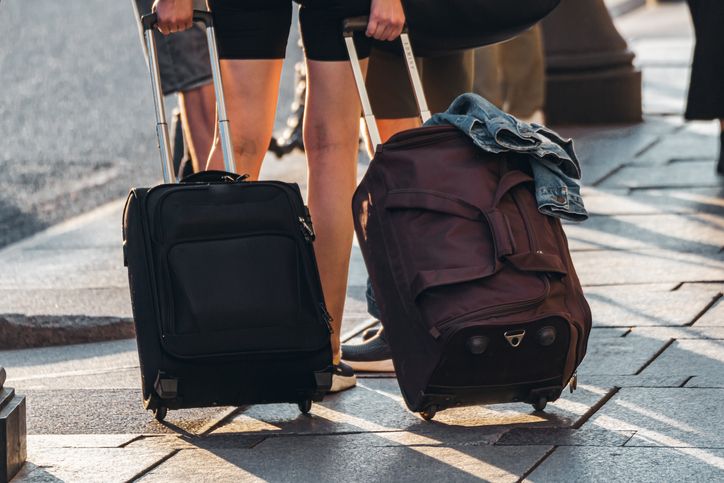 People with suitcases