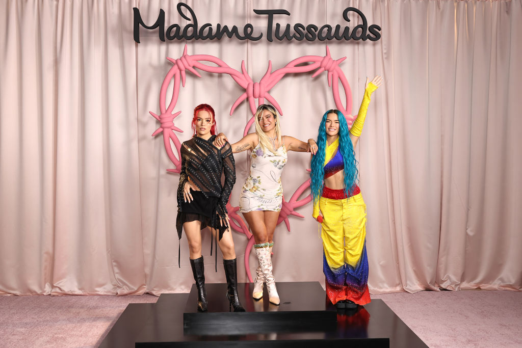 Karol G Strikes A Pose With Her Two New Wax Figures...