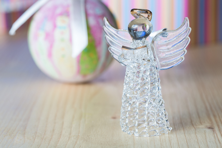 The Christmas angels and balls