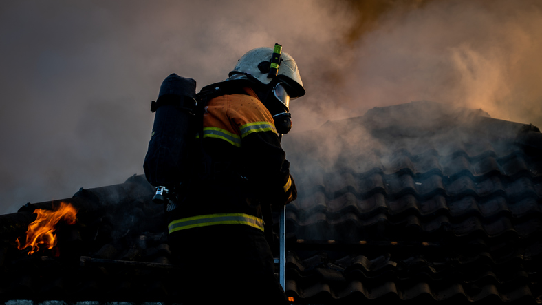 Fire in house