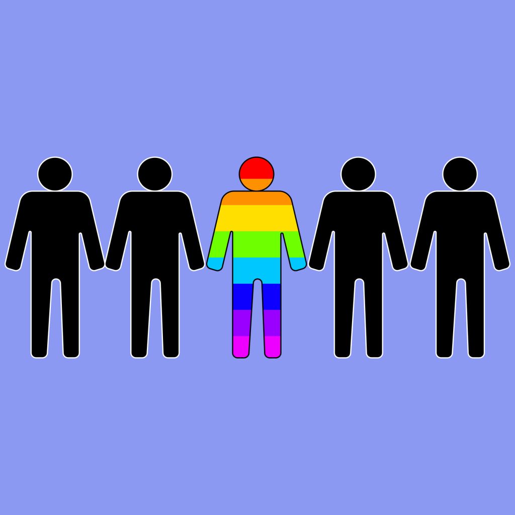Group character people lgbtq illustration
