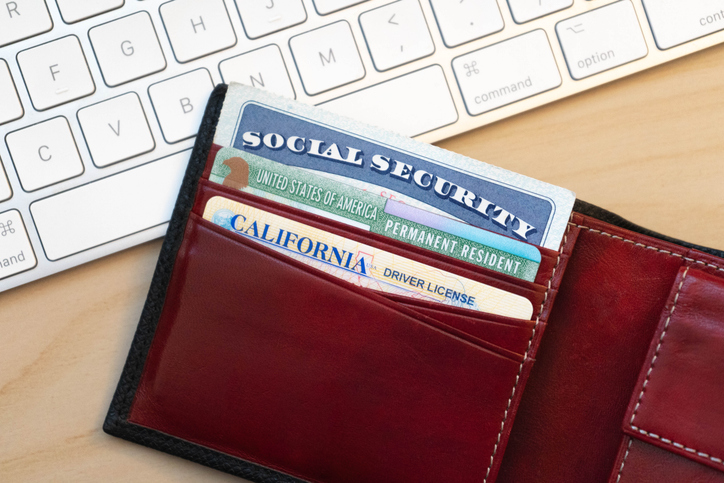 High Angle View Of Wallet On Table