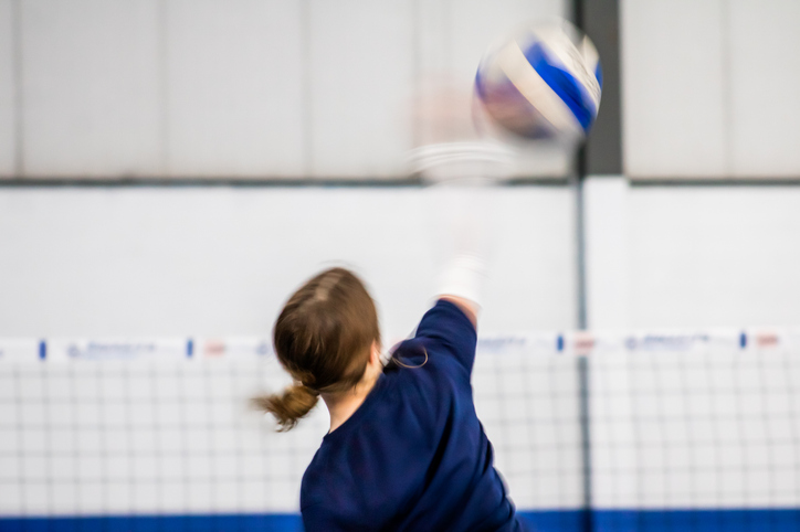 Serving in action