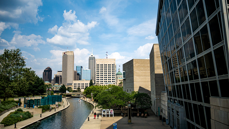 Downtown Indianapolis, Indiana, USA