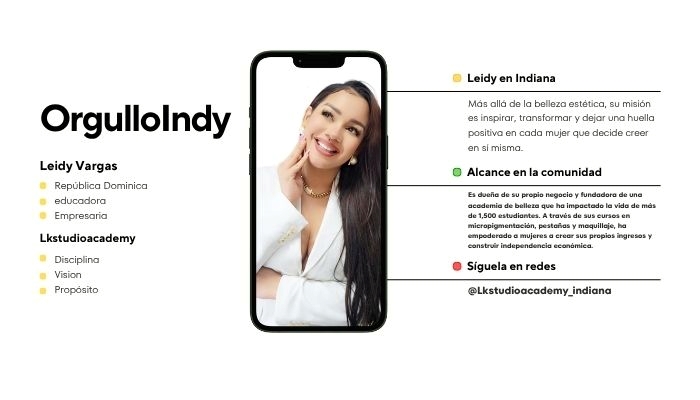 Leidy Vargas transforma vidas a través de la belleza