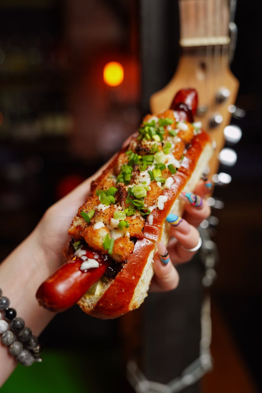 gourmet hot dog